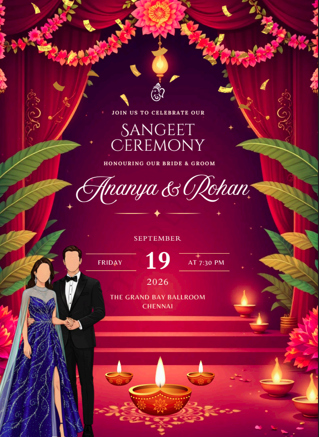 Ananya & Rohan Invitation