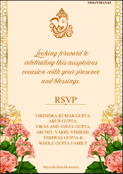 Akshat Wedding Invite